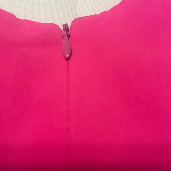 ELIZA J, Vibrant Pink dress with Ruffle Sleeve - Picture 10 of 11